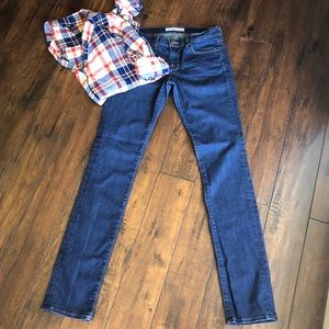 J BRAND PENCIL LEG CUT JEANS